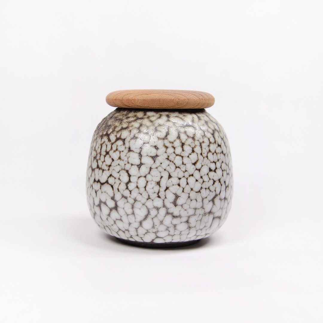 明芽窑 l 柴烧缩志野釉茶叶罐 - 茶具/茶杯 - 陶 多色