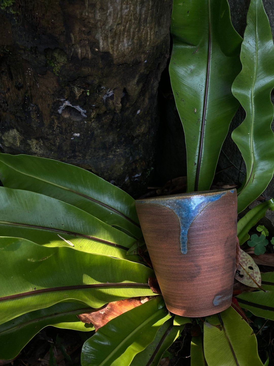 雾面结晶蓝釉茶杯 IV - 茶具/茶杯 - 陶 
