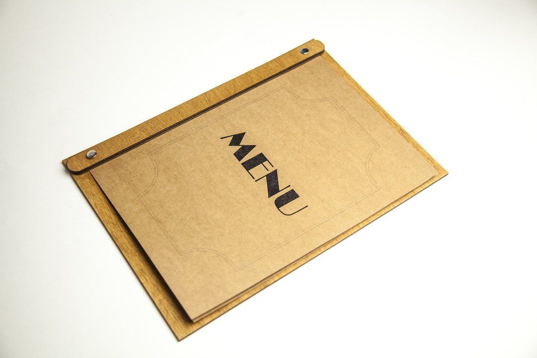 Wooden Menu FREE ENGRAVING - 其他 - 木头 多色