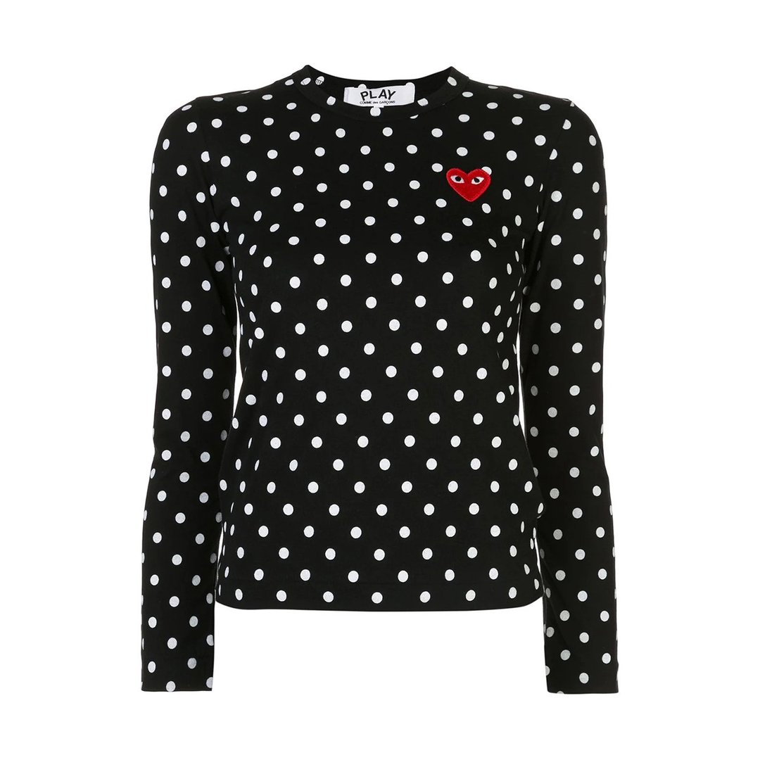 PLAY COMME DES GARÇONS T-shirt - 女装 T 恤 - 棉 黑色