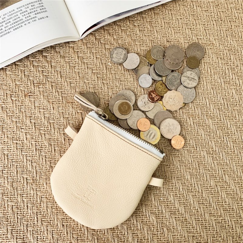 Mingen'Handiwork 绵羊包少女心裸粉色零钱包挎包两用PB19018 - 零钱包 - 真皮 