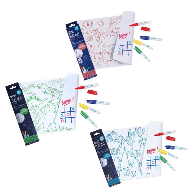 【法国 Super Petit】硅胶彩绘餐垫 - MINI - 可爱动物系列 - 摆饰 - 硅胶 