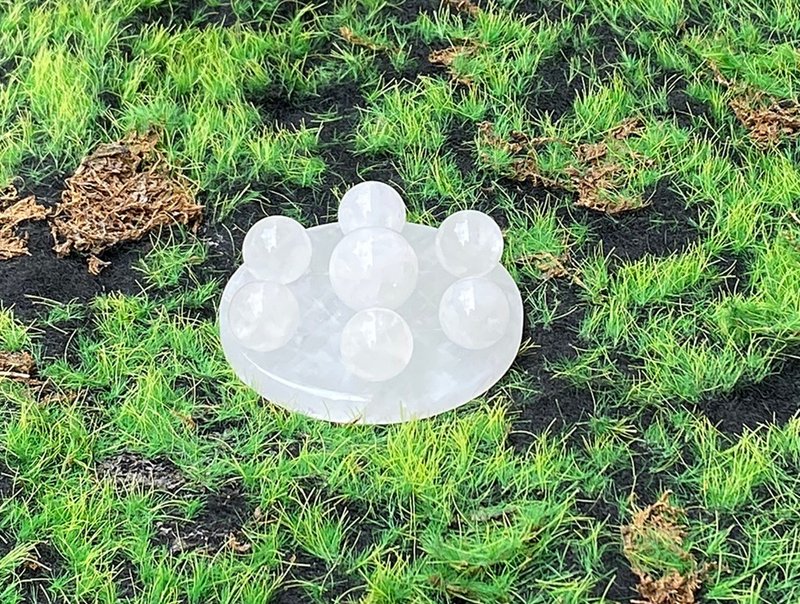 天然白幽灵七星阵 负能量清道夫 办公室 风水 摆件 快速出货 - 摆饰 - 水晶 白色