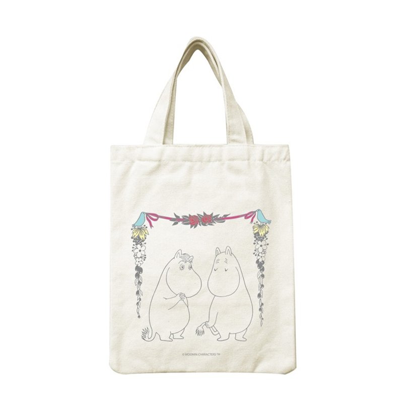 Moomin噜噜米授权-手提帆布包【爱慕】 - 手提包/手提袋 - 棉．麻 粉红色
