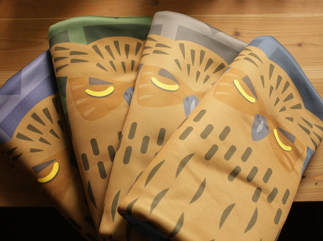 台湾猫头鹰环保纱浴巾 - 毛巾浴巾 - 环保材料 多色