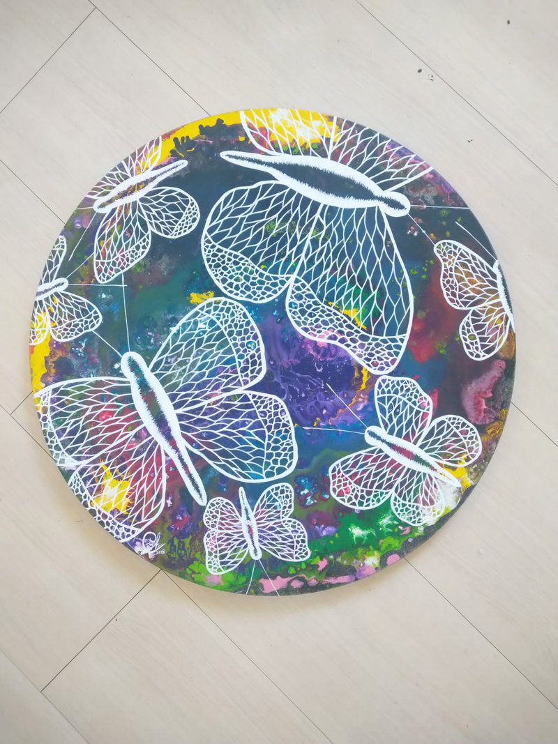 蝴蝶绘画－像蝴蝶一样生活 8 - 订制画像 - 棉．麻 多色