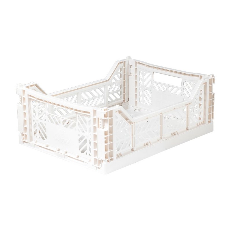 土耳其Aykasa折叠收纳篮(M)-椰奶色 - 收纳用品 - 塑料 白色