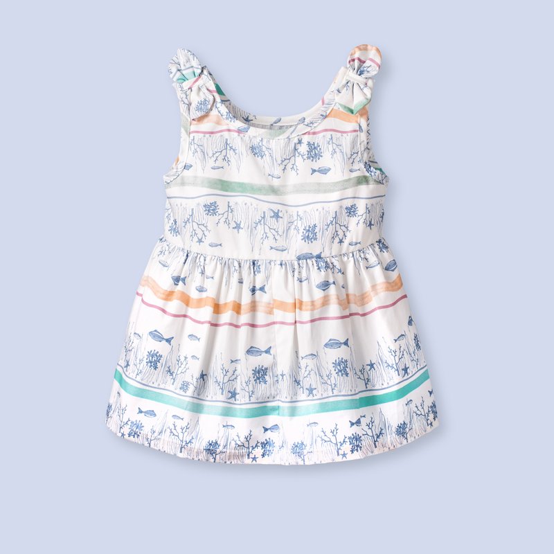 纯棉水波人鱼小洋装 - 其他 - 棉．麻 白色