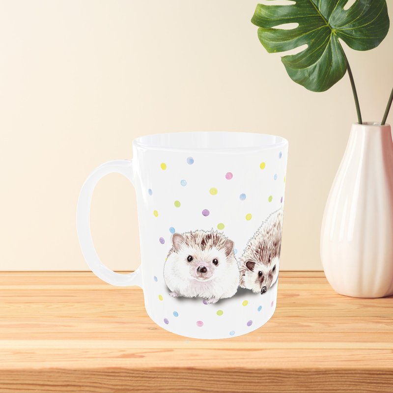 刺猬马克杯/咖啡杯 情人礼物 可定制 | 宠物 纪念 - 咖啡杯/马克杯 - 其他材质 