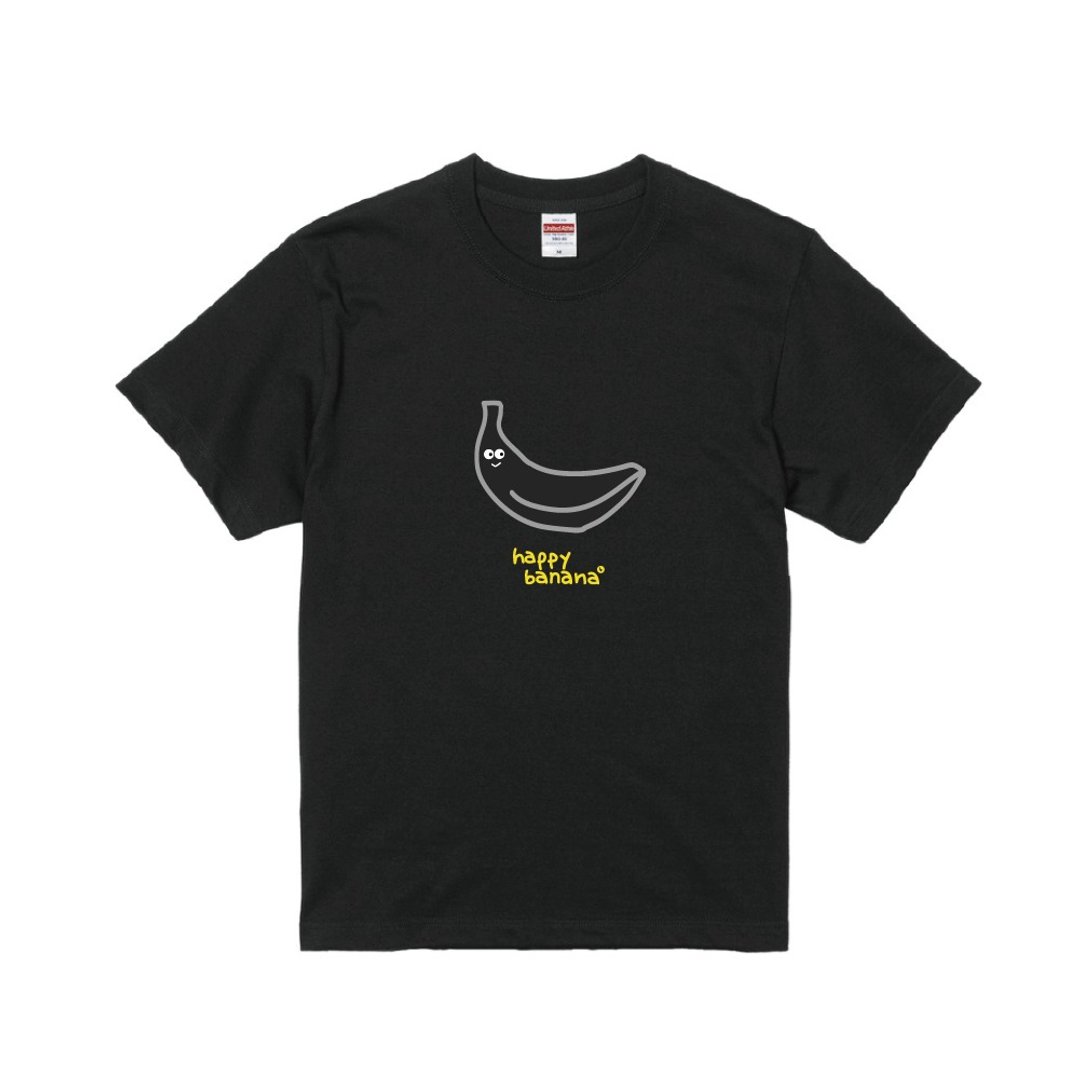happy banana 特别版 短T  真黑皮香蕉 T-shirt  自创品牌 A010 - 男装上衣/T 恤 - 棉 多色