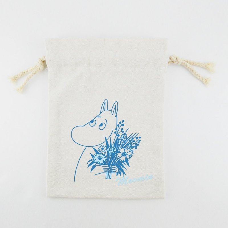 Moomin噜噜米授权 - 束口袋(大)【Moomin】 - 其他 - 棉 蓝色
