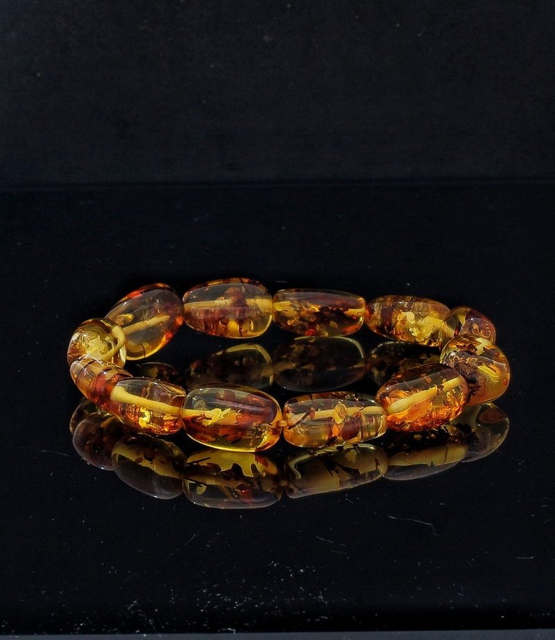 波罗的海随型花珀手链 ( HKA9175 ) - 手链/手环 - 树脂 