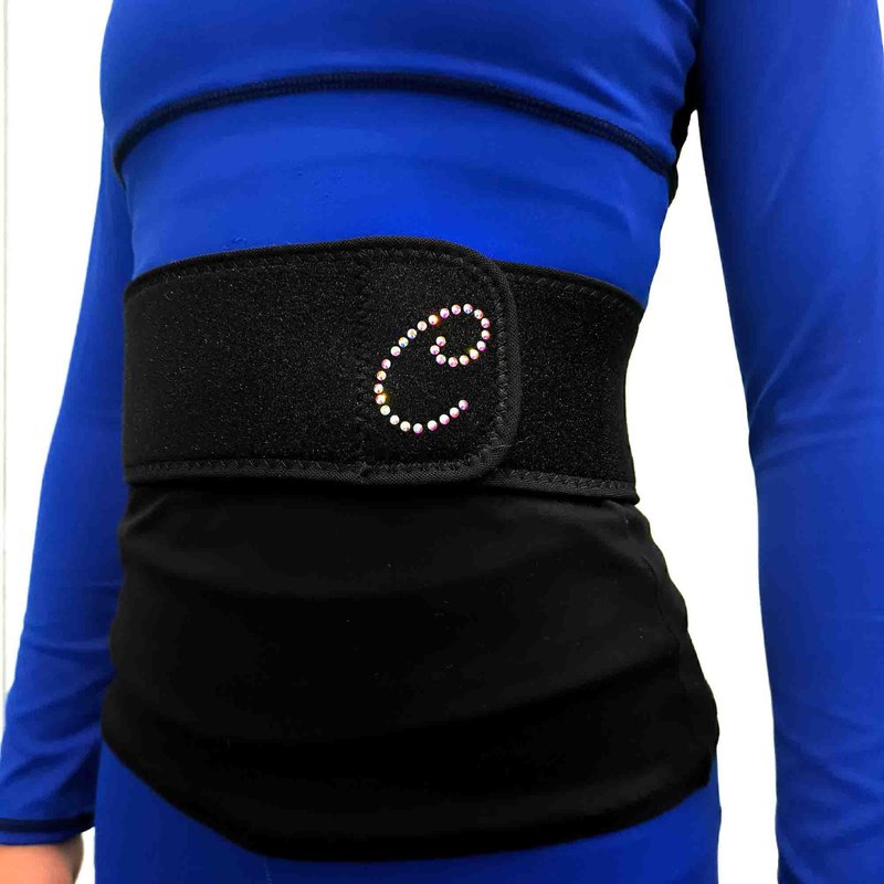 運動護腰帶 可訂製水鑽字母適用於花式滑冰 舞蹈與健身 - 运动/健身用品 - 聚酯纤维 黑色