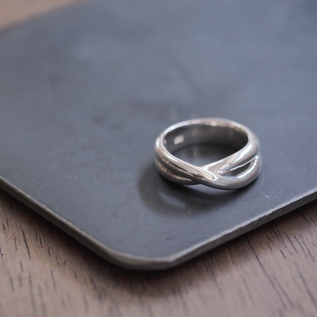 cross ring Silver 925 - 戒指 - 其他金属 银色