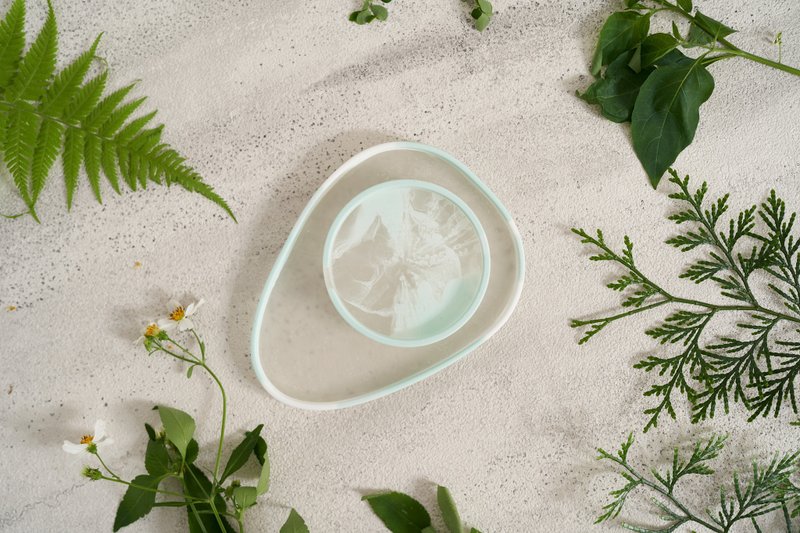 33Creations 钻瓷树脂 | 卡乐盘 | Mint - 摆饰 - 树脂 白色