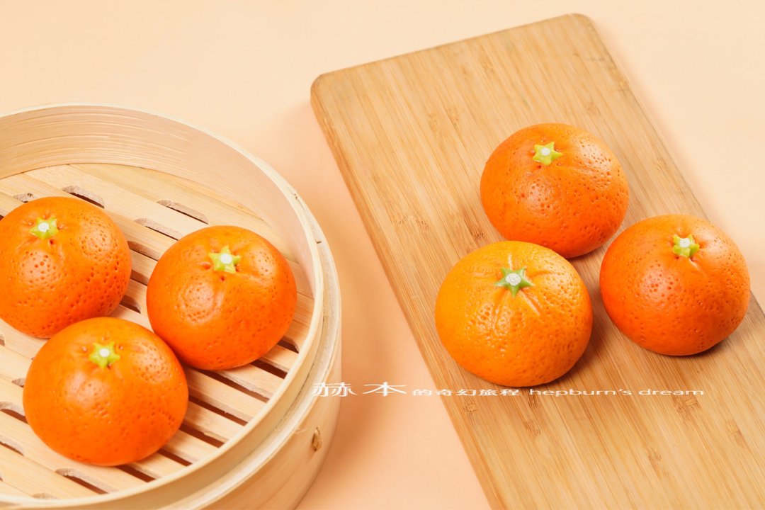 大吉大利橘子造型馒头 - 蛋糕/甜点 - 其他材质 橘色