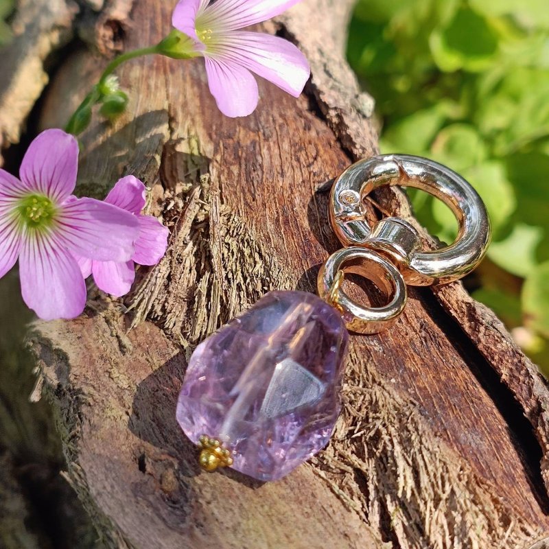 紫水晶宠物水晶吊饰2/ 水晶吊饰/ 宠物吊饰 - 订制抱枕/饰品 - 水晶 