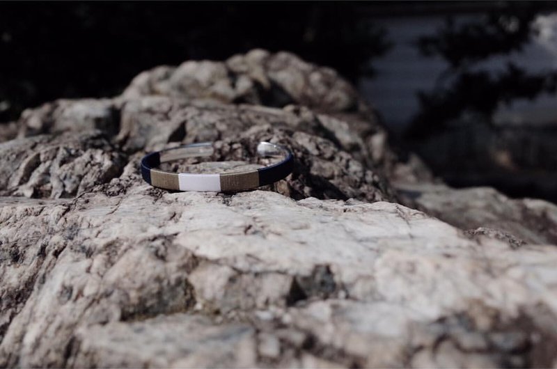 I  StandOn I 特制编织纯银手镯  x Oliva Green - 手链/手环 - 其他金属 绿色