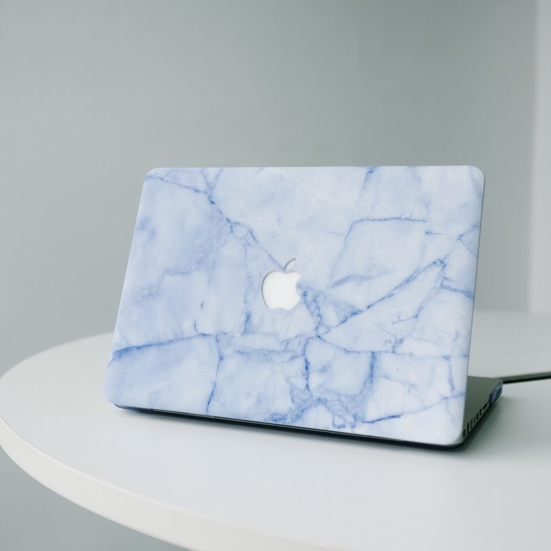 香港品牌 Sell Good 原创大理石纹理 MacBook 保护壳 - 冰雪蓝 - 平板/电脑保护壳 - 其他材质 蓝色