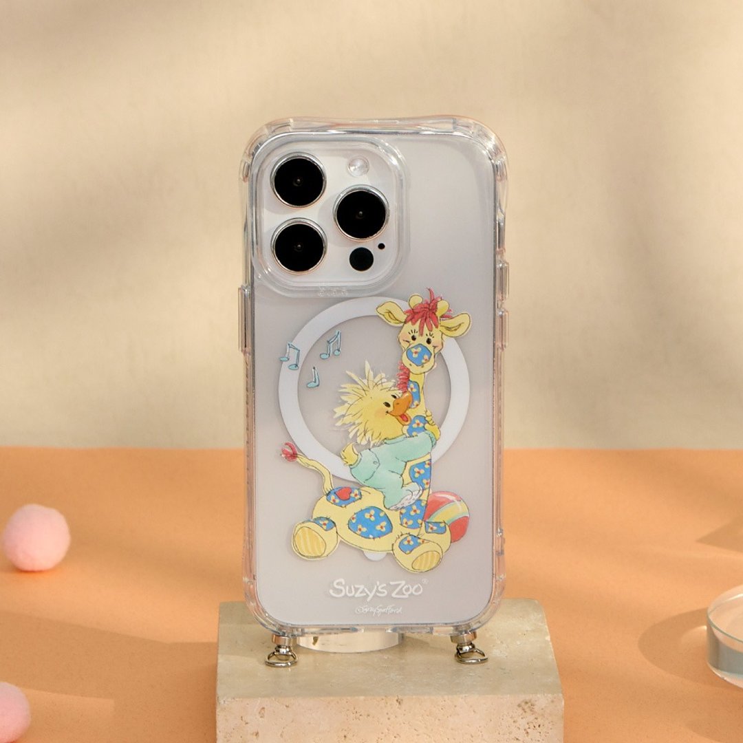 Suzy's Zoo睡前抱抱冰川抗黄防摔MagSafe iPhone绳挂手机壳 - 手机壳/手机套 - 塑料 透明