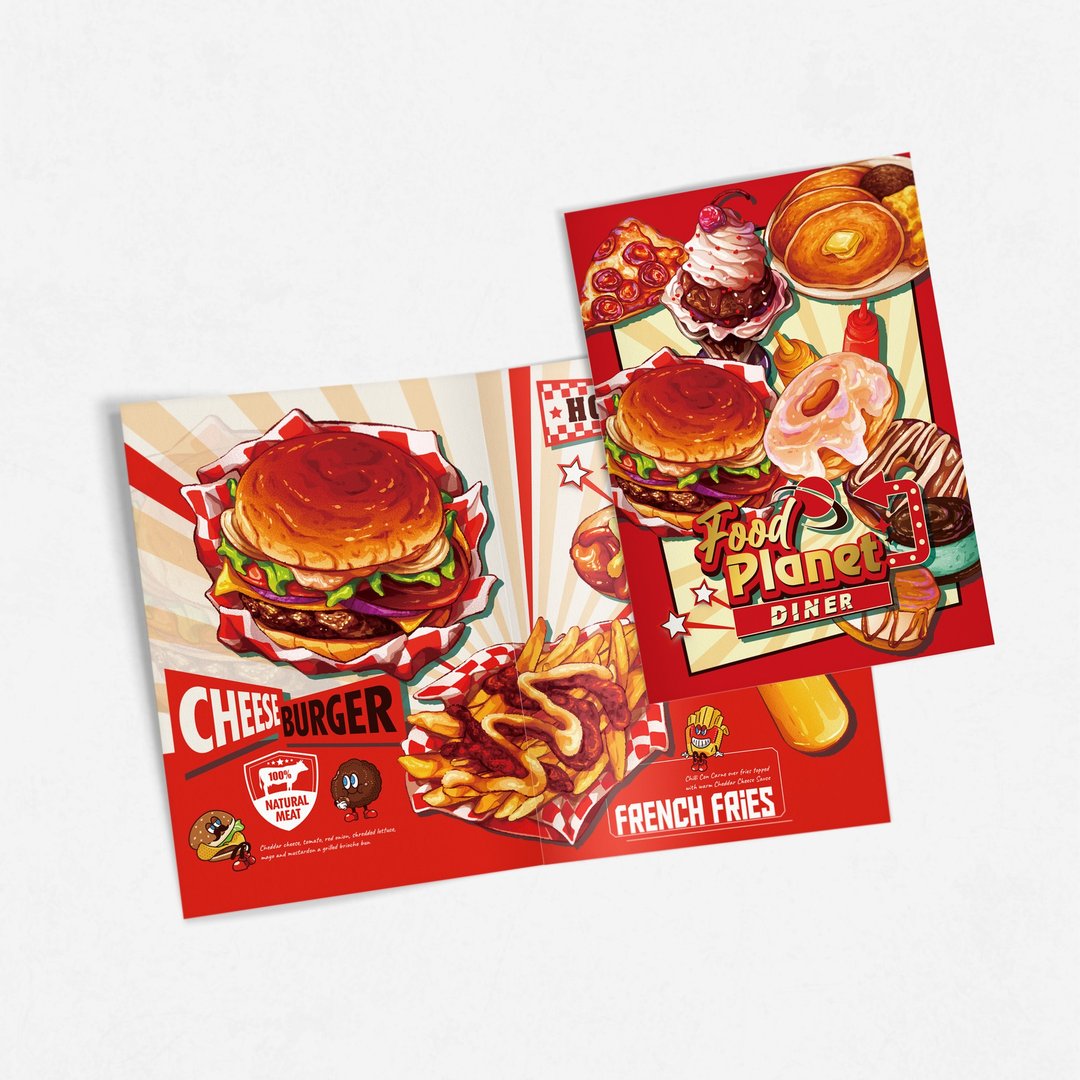 Food Planet A5 画集 - 美式餐厅 - 刊物/书籍 - 纸 多色