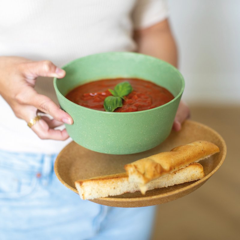 德国koziol有机大平底碗2件组 | 890ML - 碗 - 环保材料 卡其色