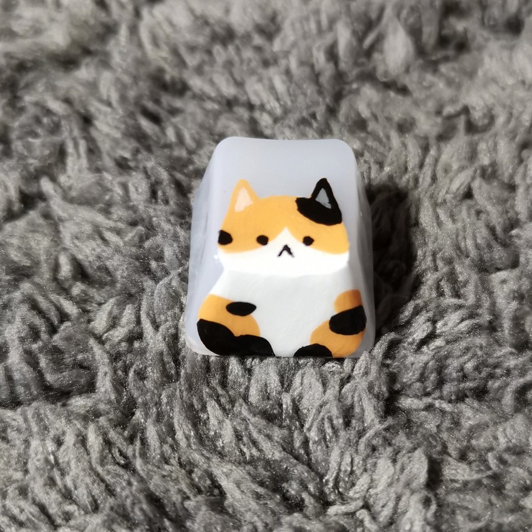 OEM keycap tri-colors cat - 电脑配件 - 塑料 透明