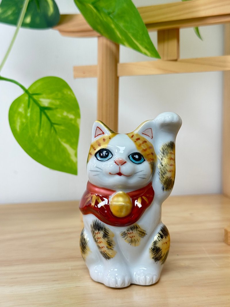 九谷烧 | 金彩三毛 9CM - 摆饰 - 陶 粉红色