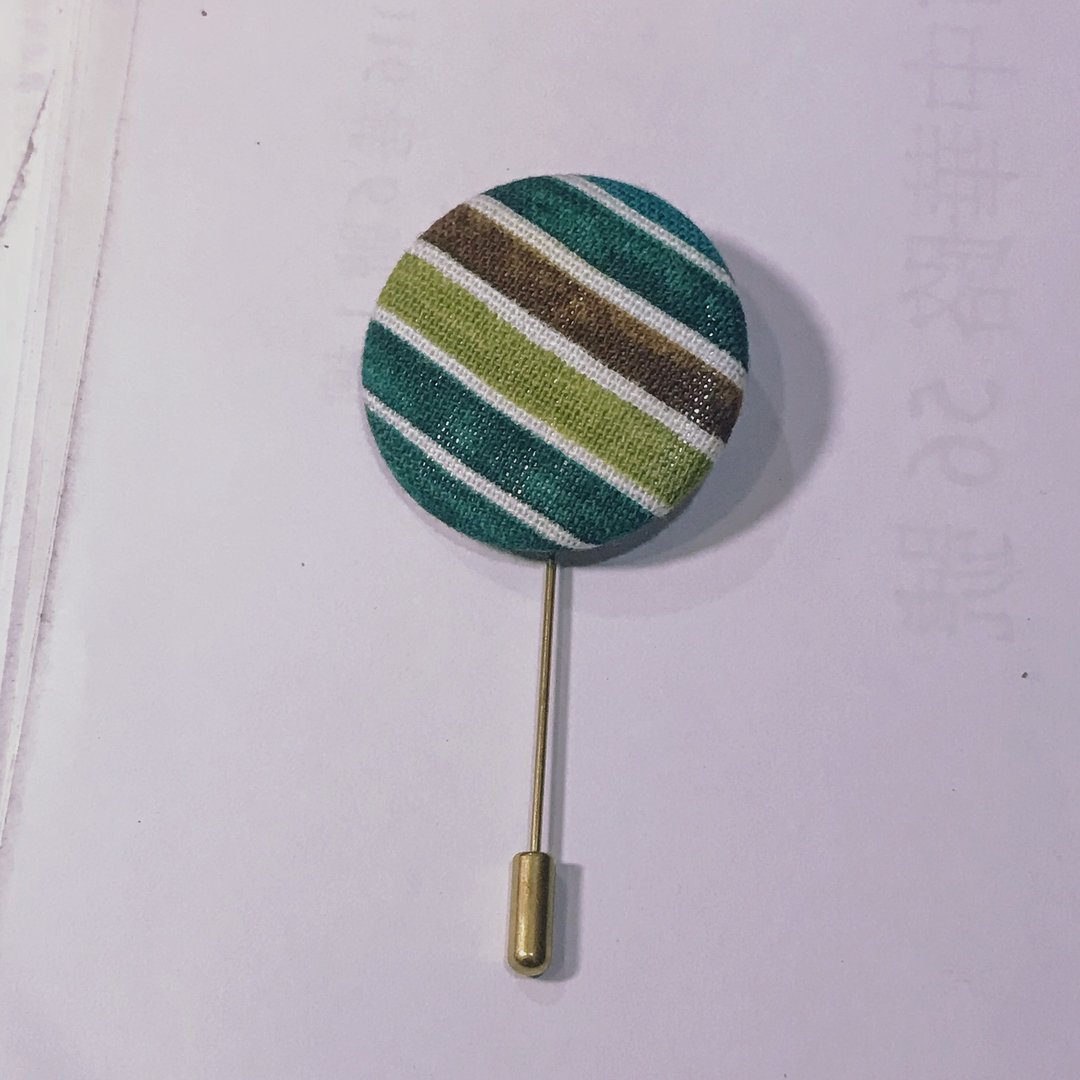 Sienna包扣别针 - 胸针 - 棉 黑色