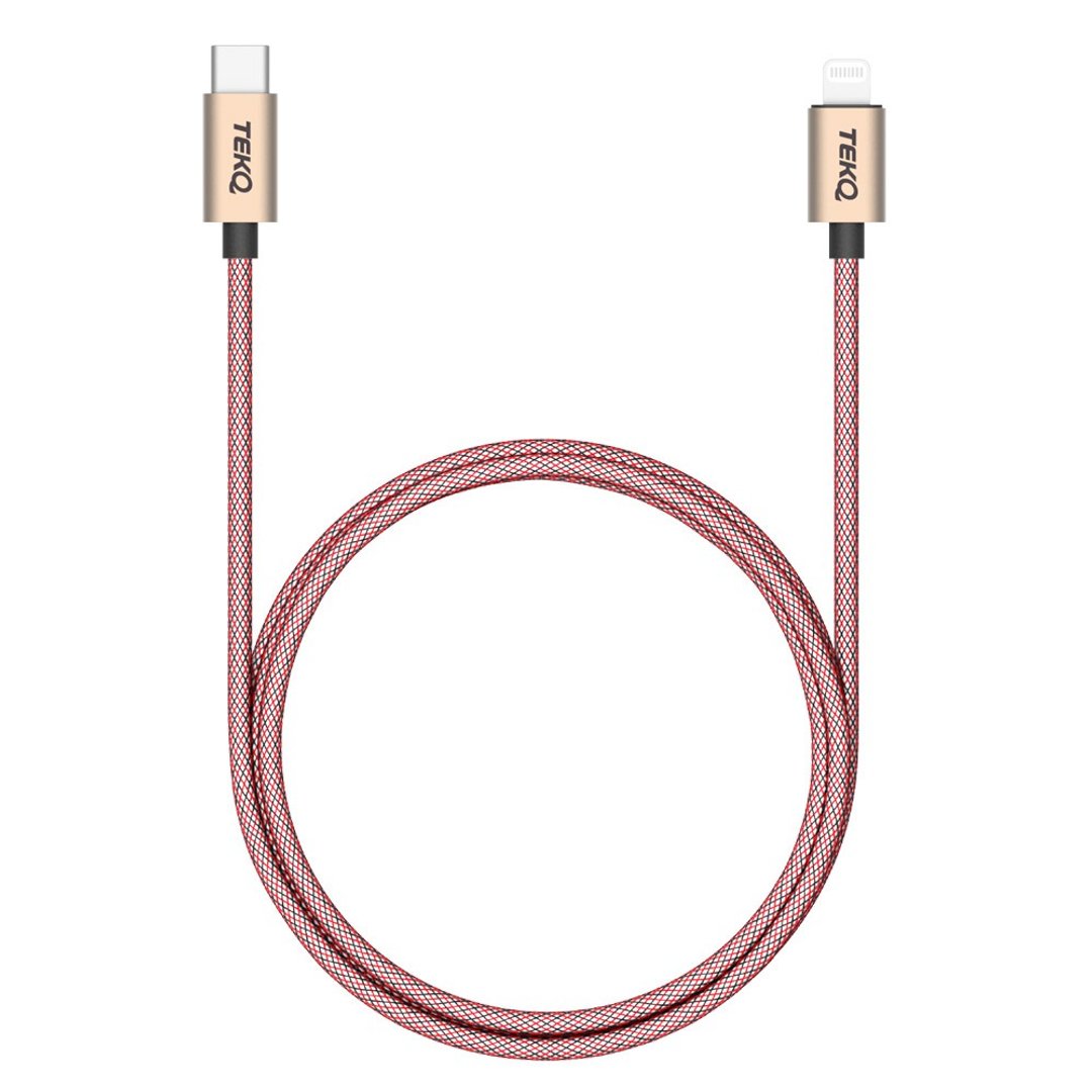 【TEKQ】苹果MFI Type c to Lighting高速PD快充传输线-120cm - 充电宝/传输线 - 其他材质 