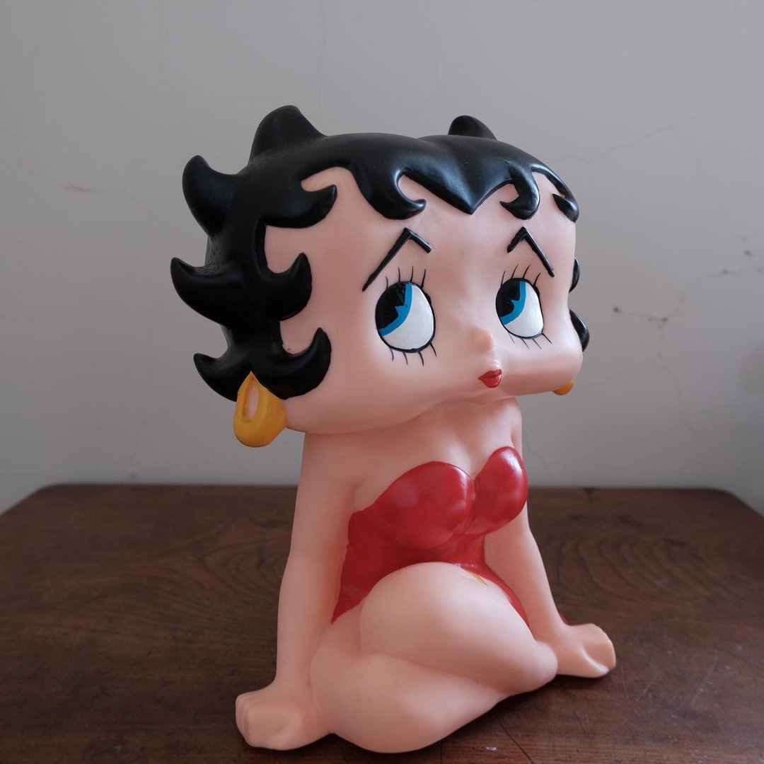 绝版Betty 贝蒂存钱筒摆件 - 玩偶/公仔 - 塑料 红色