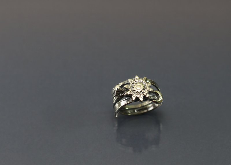 图像系列-小宇宙925银戒 - 戒指 - 纯银 橘色