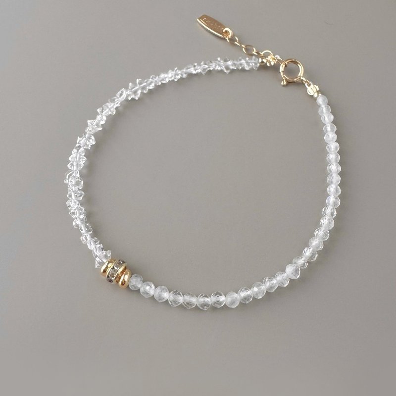 【简单生活】赫基蒙闪灵钻 月光石 - 手链/手环 - 水晶 