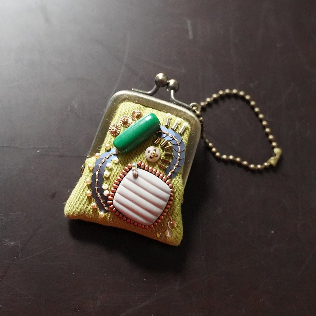 tiny purse for rings and pill,coins,accessories,bag charm purse green purse 55 - 化妆包/杂物包 - 棉 绿色