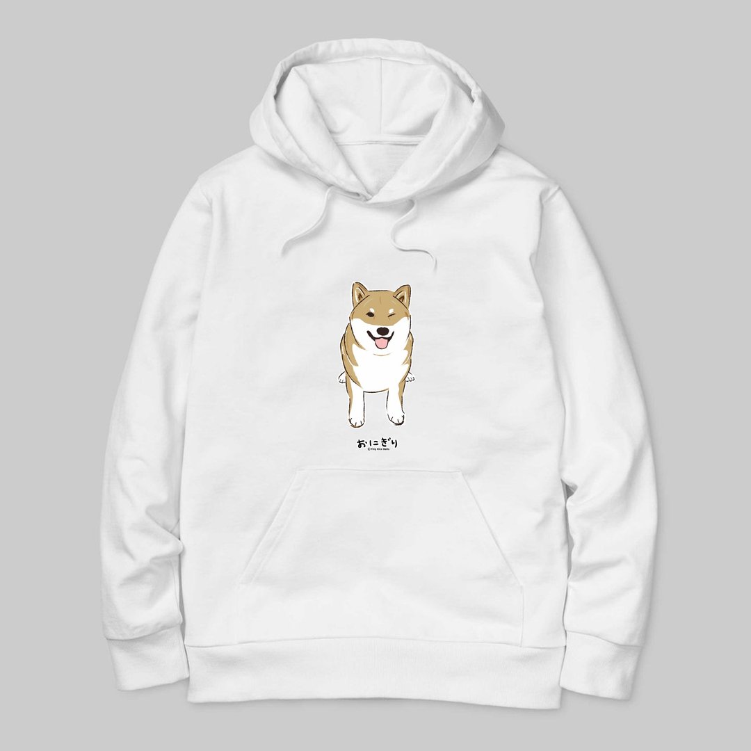 Shiba Inu Hoodie 小饭团 肥肥仔 内磨毛 暖暖帽T - 中性连帽卫衣/T 恤 - 棉 