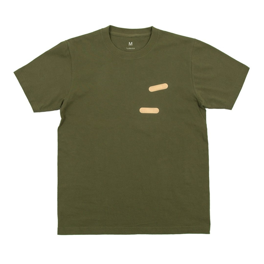 Custom-made for kids. 90cm ~ 160cm Realistic adhesive plaster T-shirt Tcollector - 童装上衣 - 棉 绿色