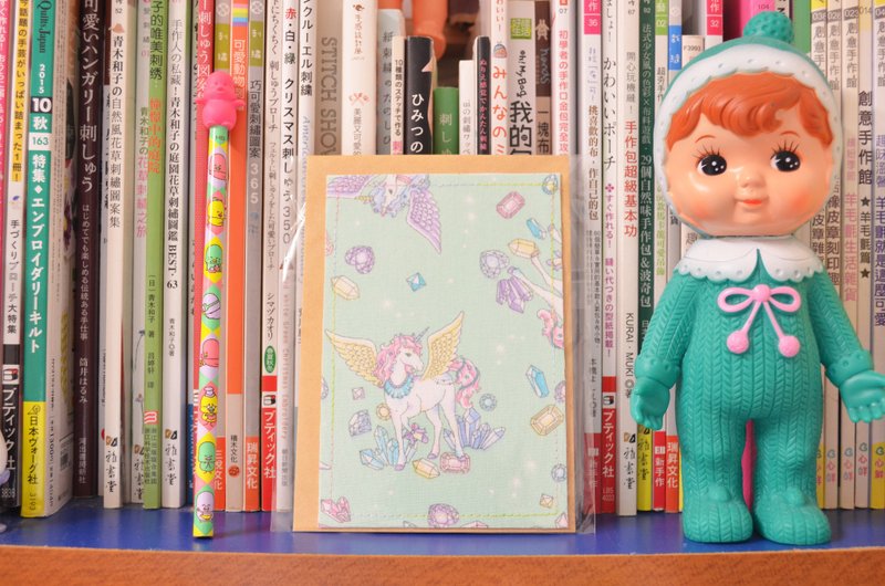 华丽独角兽布艺明信片 - 卡片/明信片 - 棉．麻 