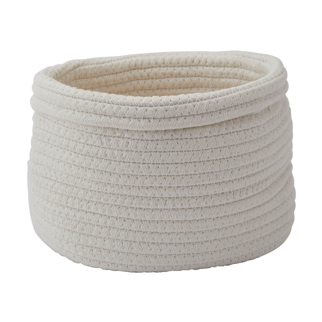雷娜收纳篮 (小/象牙白) - Rena Storage Basket (Small/Ivory) - 收纳用品 - 棉 