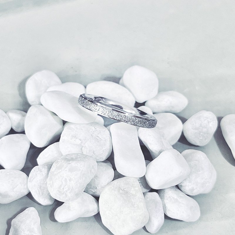 星银河316L钛钢戒指 简约款式 中性配戴 赠分享微笑 - 戒指 - 不锈钢 银色