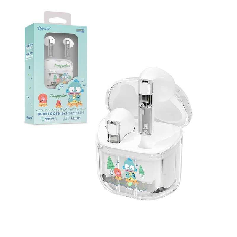 XPower x Sanrio Hangyodon BSE10 透明真无线蓝牙5.3蓝牙耳机 - 耳机 - 其他金属 白色
