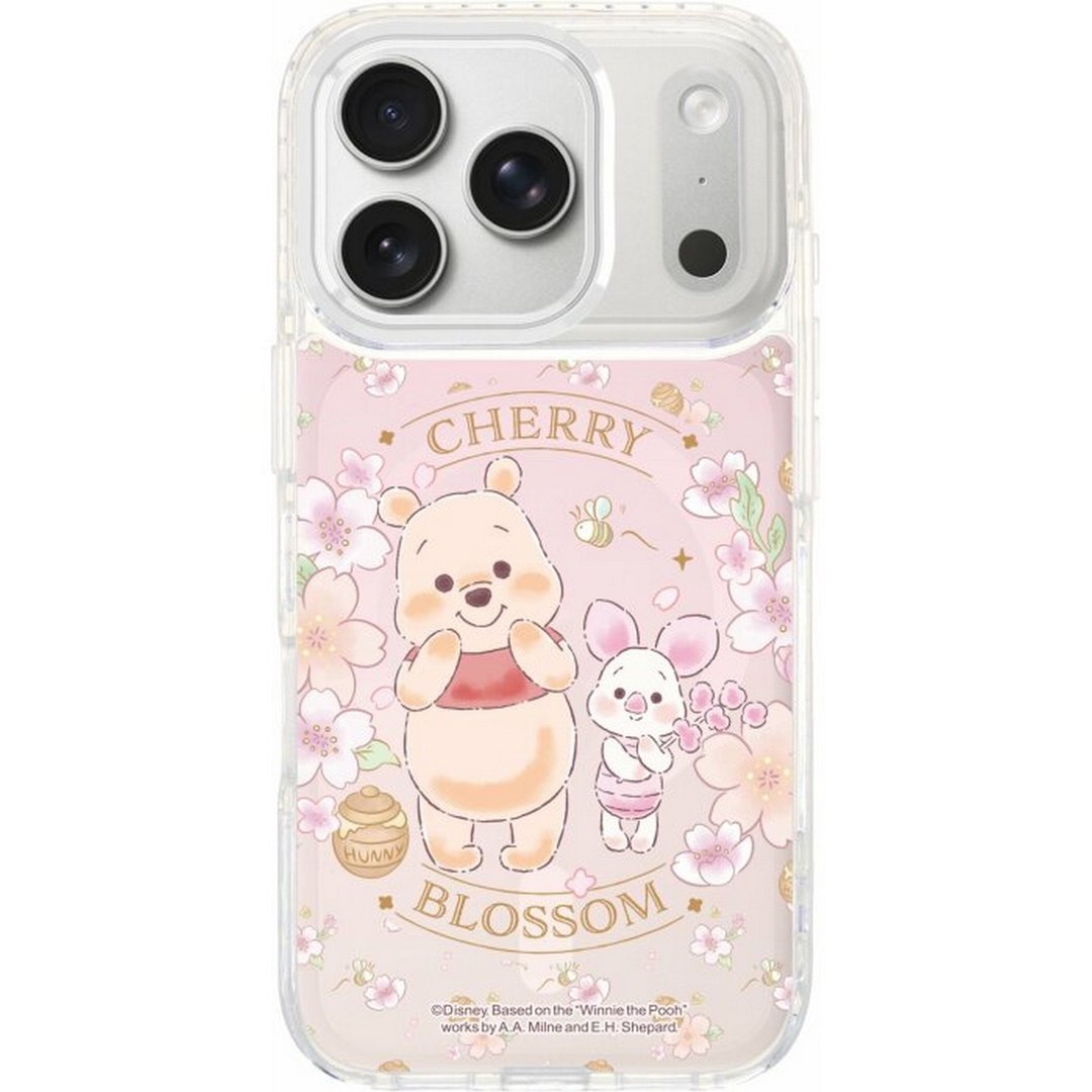 小熊维尼樱花 iPhone17 Pro Max / Air 透明/磁吸磁换式手机殻 - 手机壳/手机套 - 塑料 多色