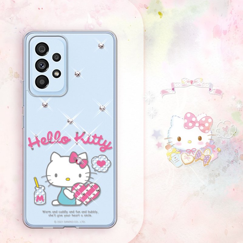 Samsung Galaxy A53 5G 轻薄军规防摔彩钻手机壳-凯蒂爱你唷 - 手机壳/手机套 - 其他材质 多色