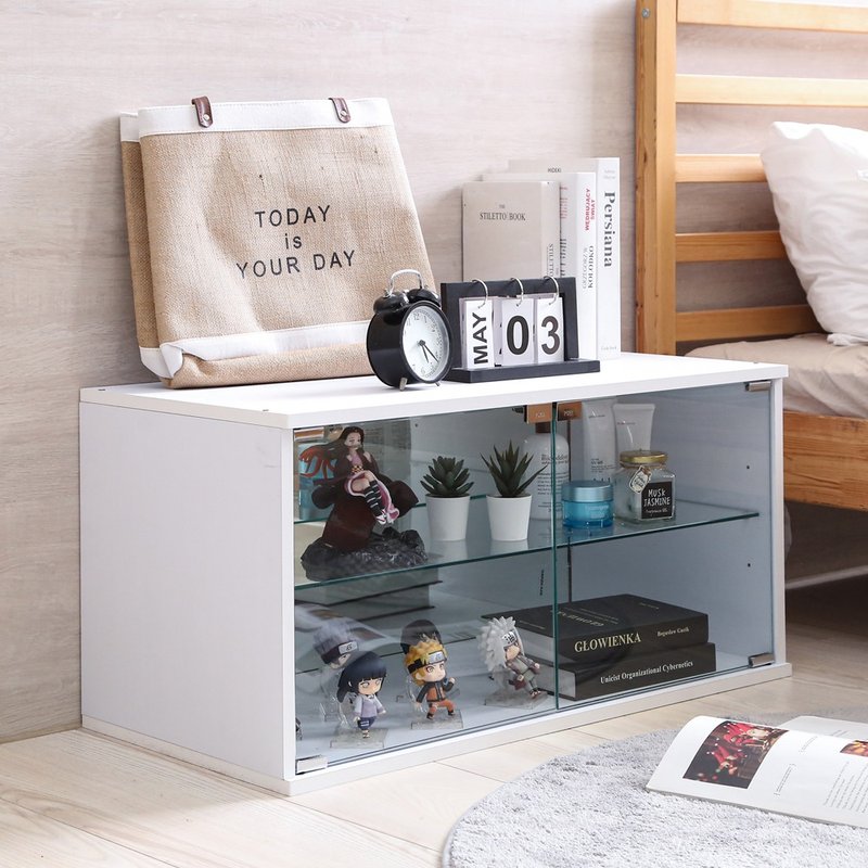 【微慢】MIT质感镜面80x40厘米玻璃收纳展示柜 收纳 玻璃柜 - 收纳用品 - 其他材质 咖啡色