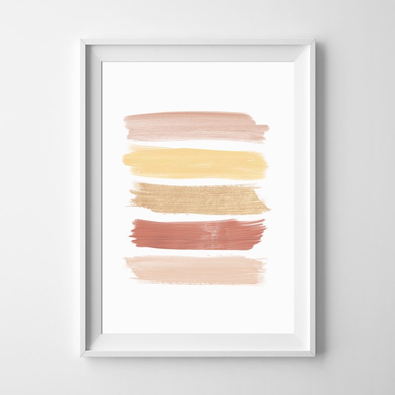 brush strokes print #5 可定制化 挂画 海报 - 墙贴/壁贴 - 纸 