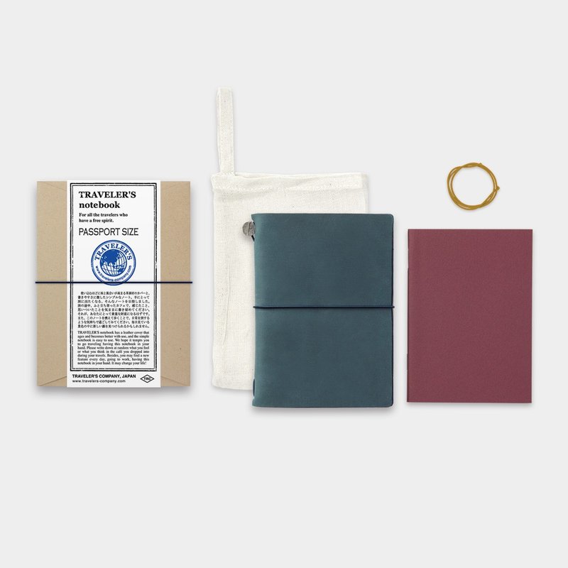 Traveler's Notebook PA SIZE - 蓝 - 笔记本/手帐 - 真皮 蓝色