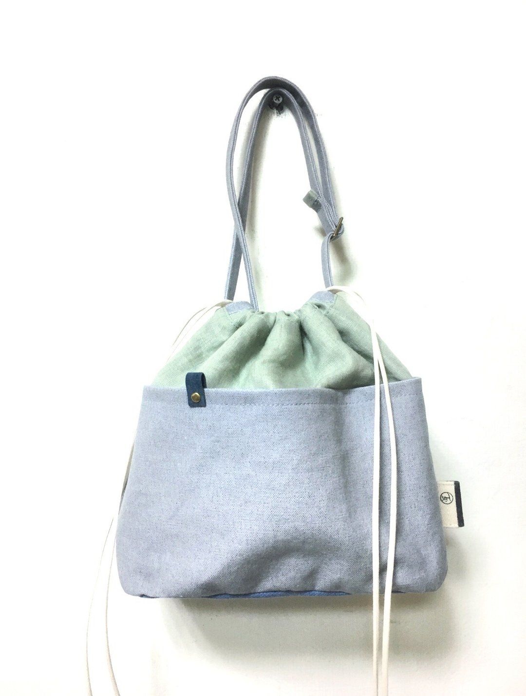 | 三用束口包 | 厚磅水洗帆布 | - 侧背包/斜挎包 - 棉 多色