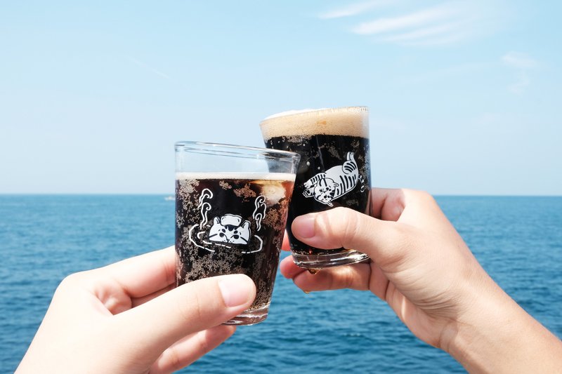 扁东玻璃杯一组 / 翻滚、枯山水 - 玻璃杯 - 玻璃 白色