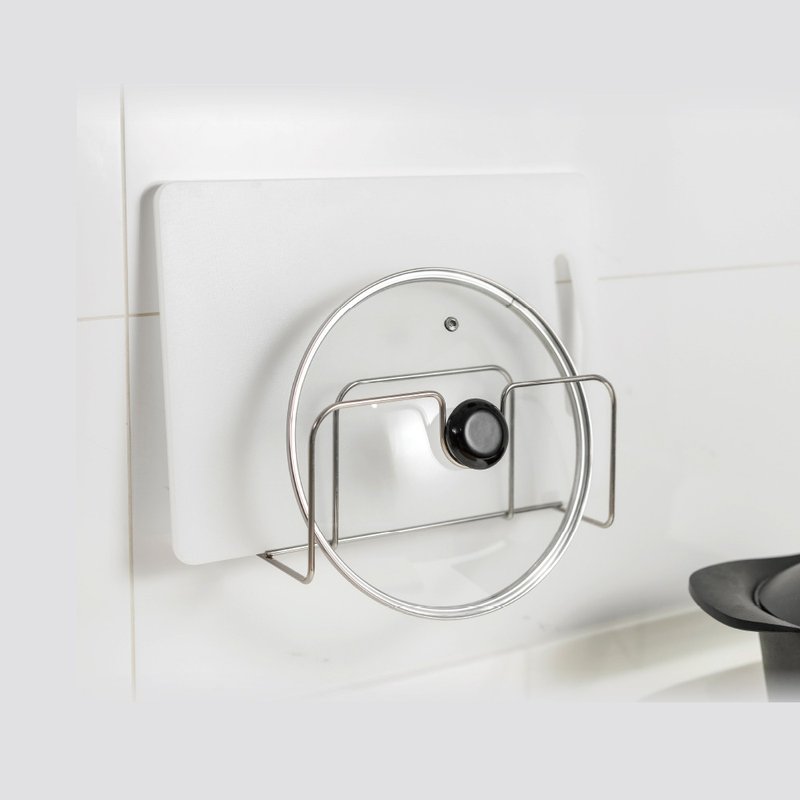 3M KITCH42 无痕金属防水收纳系列-锅盖砧板架(美国设计款) - 收纳用品 - 其他金属 银色