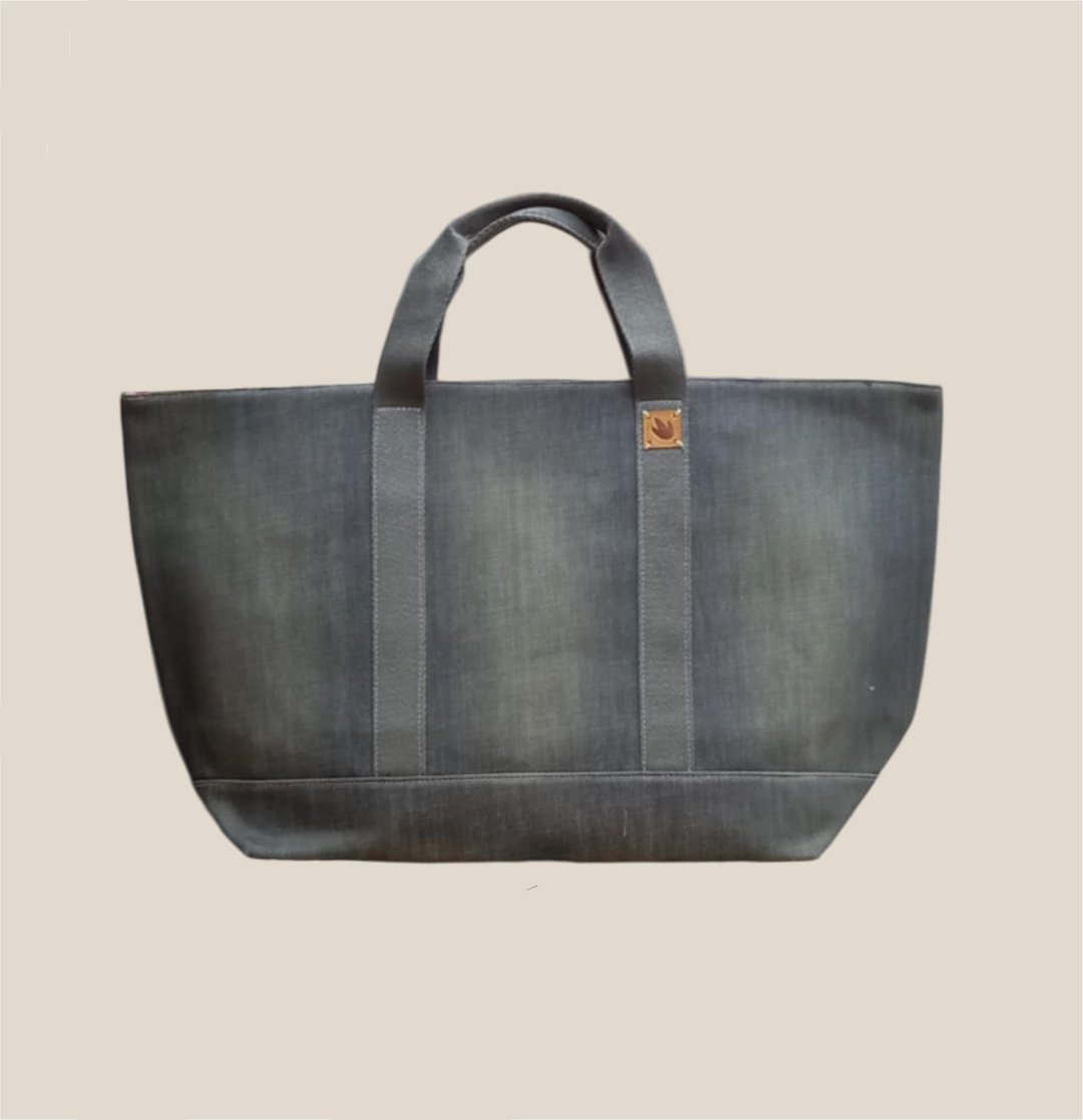 Big Foot Simm Carryall 丹宁包 灰色 - 手提包/手提袋 - 其他材质 