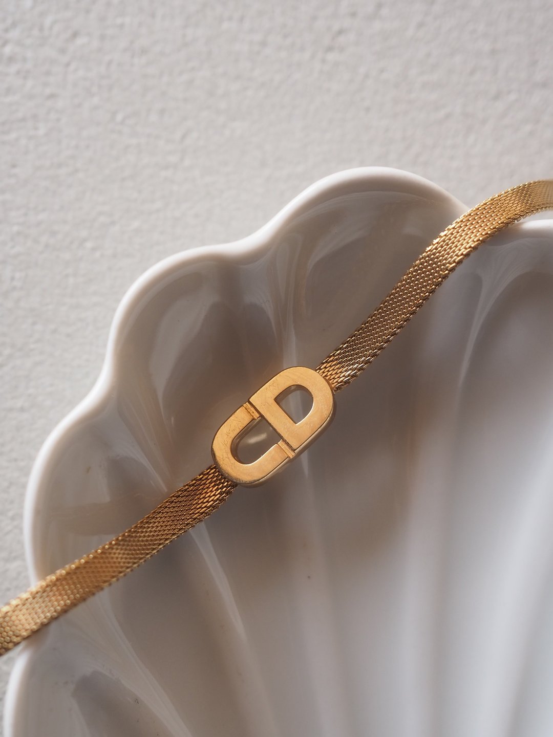 Christian Dior 迪奥 CD Logo 手链 金色 古董 - 手链/手环 - 其他金属 金色